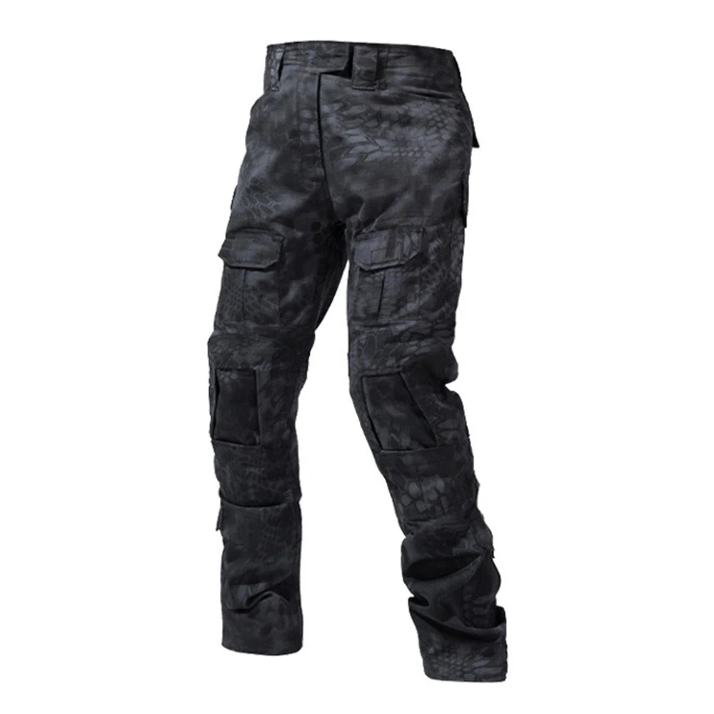 Tactical Camouflage Pants Outdoor Hunting Training Suit Combat Pants Ripstop Cargo Pants Men's Working Clothing Hiking Trousers