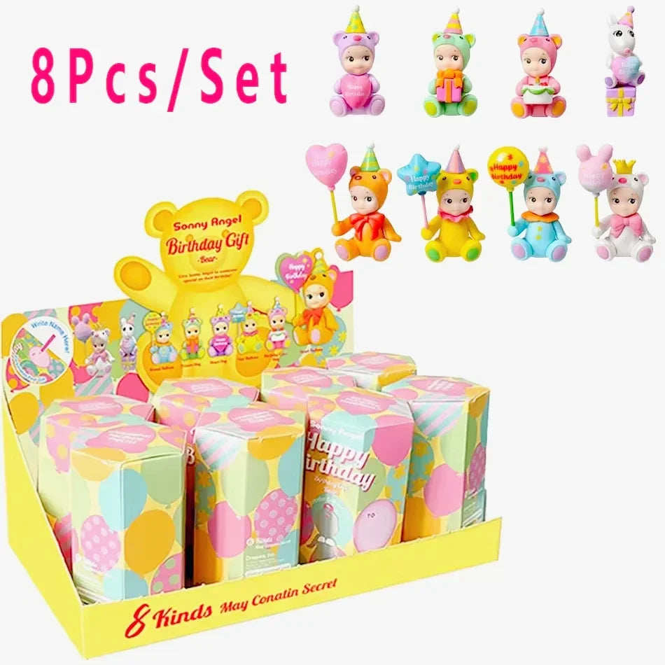 Smiski Cherry Blossom Stitch Series Blind Box Gift Mini Anime Figures Ornaments Dolls Fans Children Christmas Birthday Gift