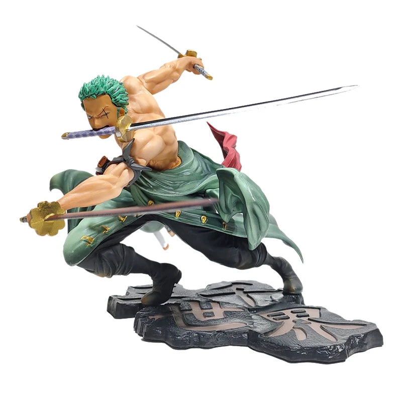 New One Piece Luffy Figure Roronoa Zoro Three-Blade Sa-Maximum Manga Anime Statue PVC Action Collection Model Toys For Children