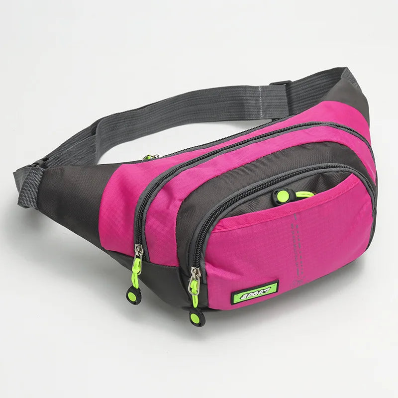 Travel Waist Bag Zipper Outdoor Sports Shoulder Bag Men's and Women's Waterproof Fashion Large-capacity Adjustable