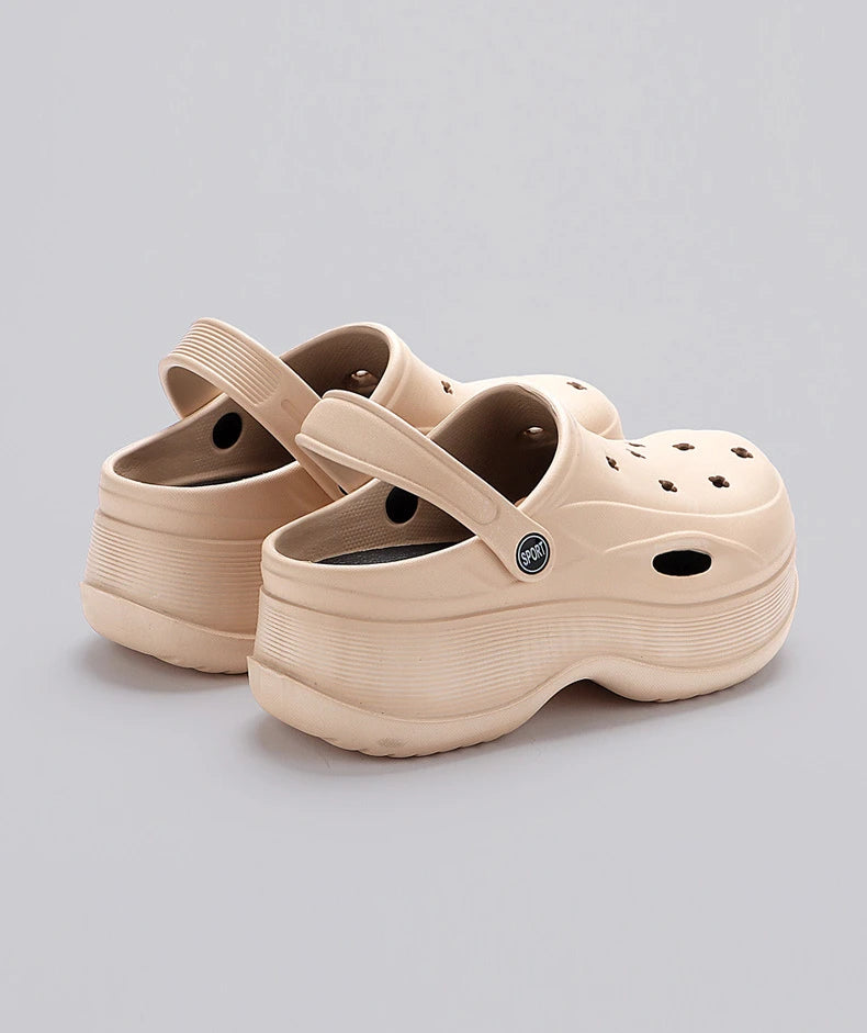 Chunky Platform Clogs Sandals for Women 2024 Summer Non-Slip Beach Slippers Woman Thick Bottom Eva Wedges Sandles Garden Shoes