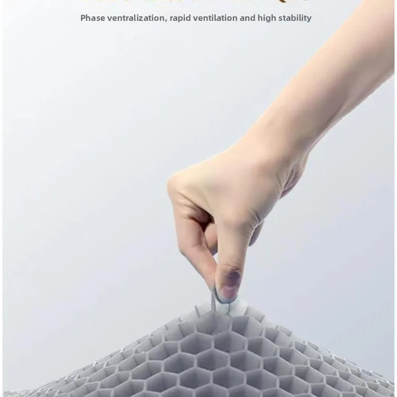 Latex cushion summer honeycomb gel seat cushion truck single piece silicone ventilated cool breathable office fart cushion