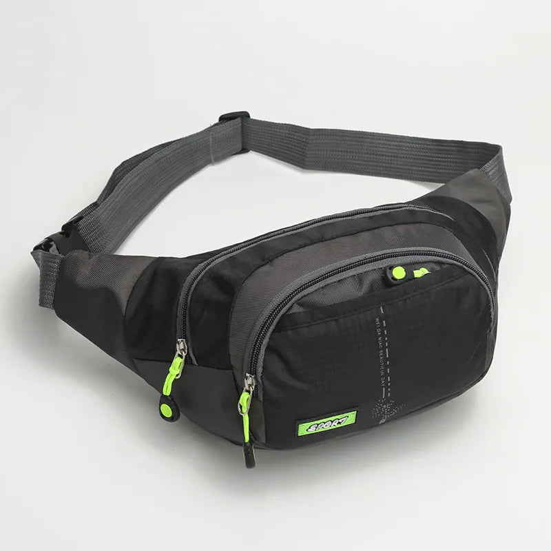 Travel Waist Bag Zipper Outdoor Sports Shoulder Bag Men's and Women's Waterproof Fashion Large-capacity Adjustable