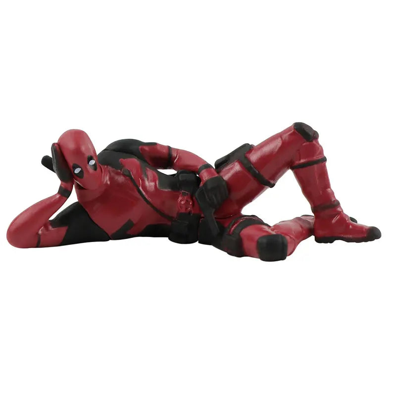 6 Desk Decoration Deadpool Car Home Office Marvel 8cm X-MAN Funny Cute Figure Kids Model Toys