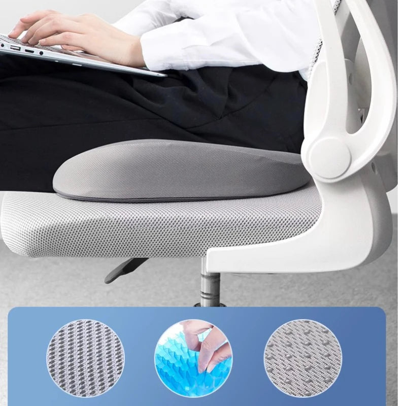Honeycomb gel cushion chair thickened home commuter office long-sitting silicone summer seat cushion ice pad seats home