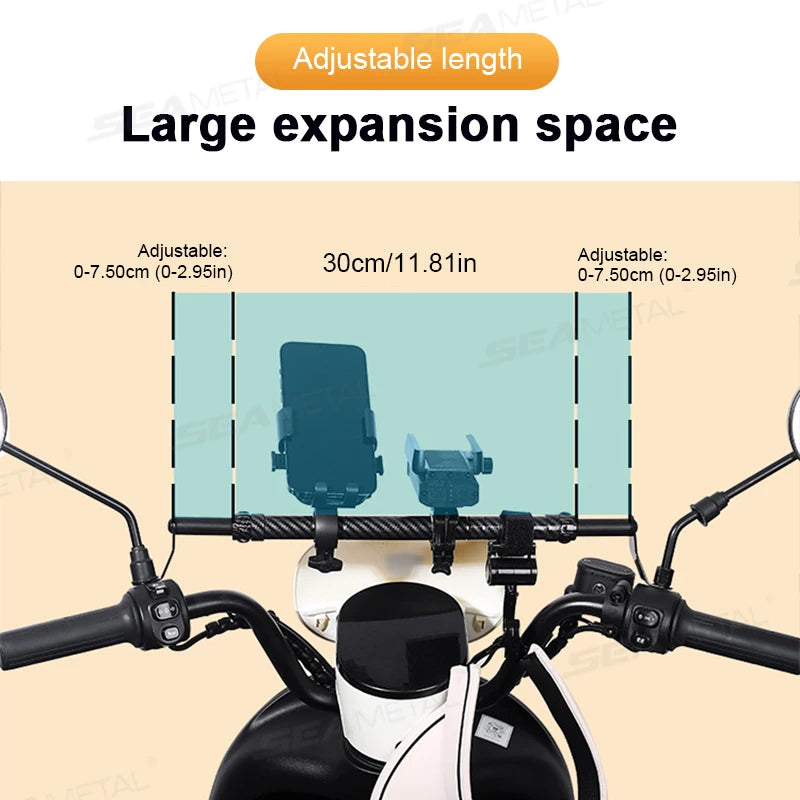 BLALION Motorcycle Handlebar Cross Bar Reinforced Thick Handlebar Pull Rod Front Balance Bar Reinforced Moto Modifiable Parts