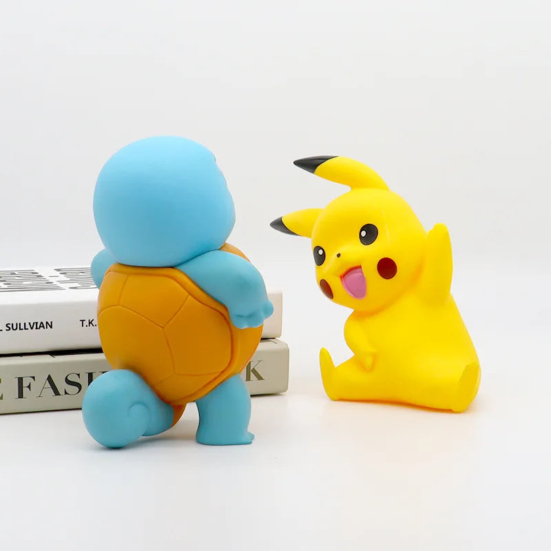 16cm Pokemon Anime Figure Toys Cubone Pikachu Squirtle PVC Action Figure Game Statue Model Kids Toys Doll Desk Decorations Gifts