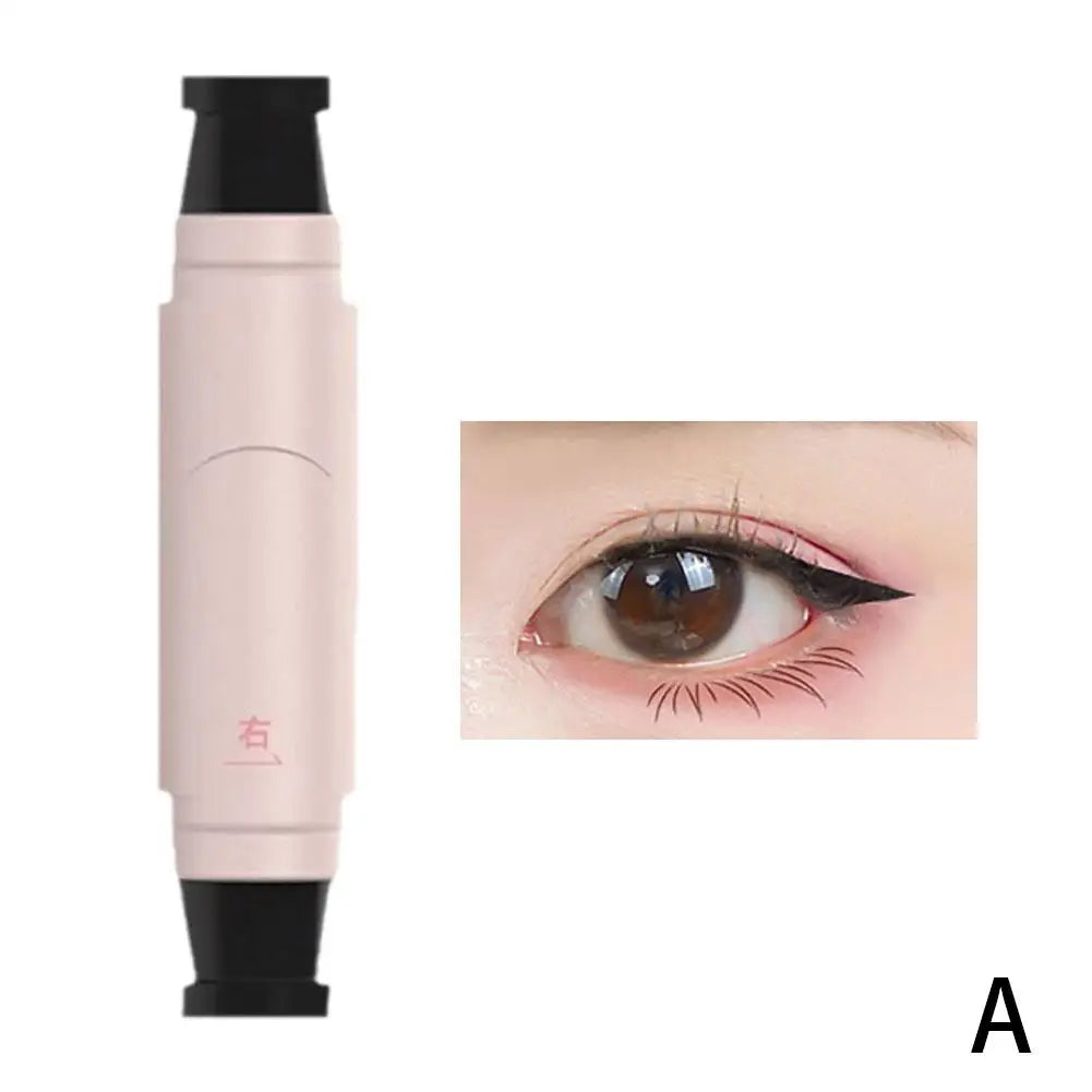 Black Brown Integrated Eyeliner Stamp Precise Outline Signet Eye Liner Extension Stamps Liquid Eyeliner Pen Waterproof Lasting