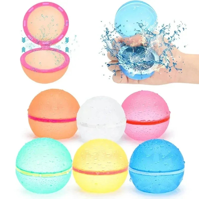 Swimming Pool Magnetic Reusable Water Balloons Refillable Water Balloon Quick Fill Self Sealing Water Bomb Splash Balls for Kids