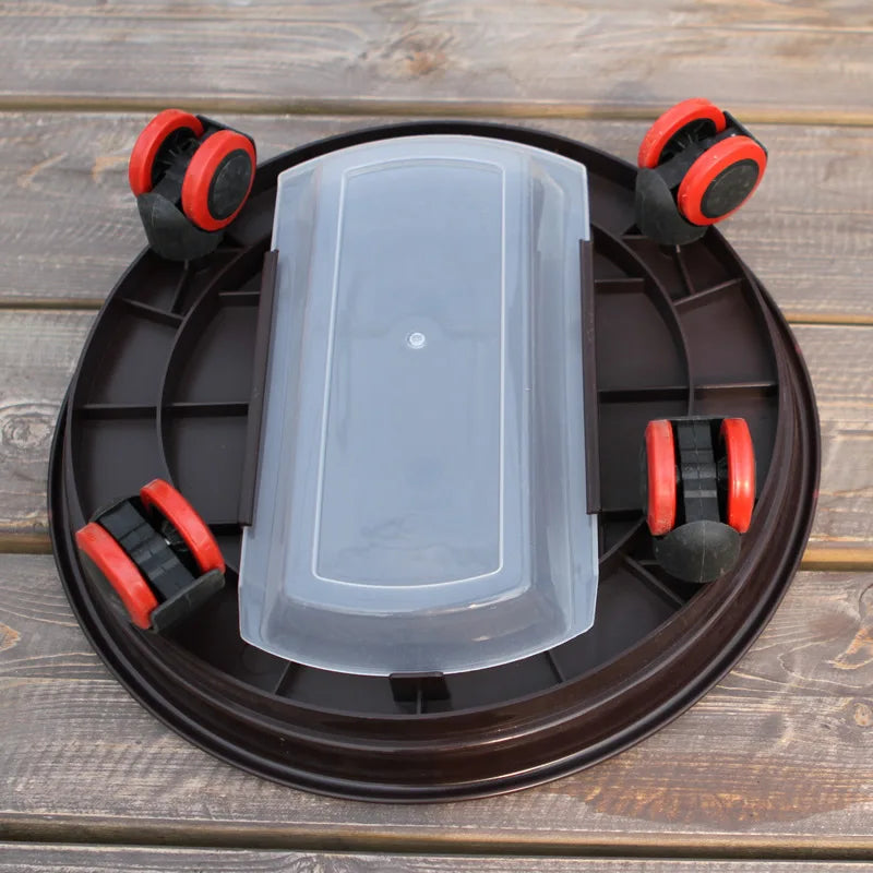 1pc Plant Caddy with Wheels 11.8" Plant Stand Heavy Duty Plant Dolly with Water Container