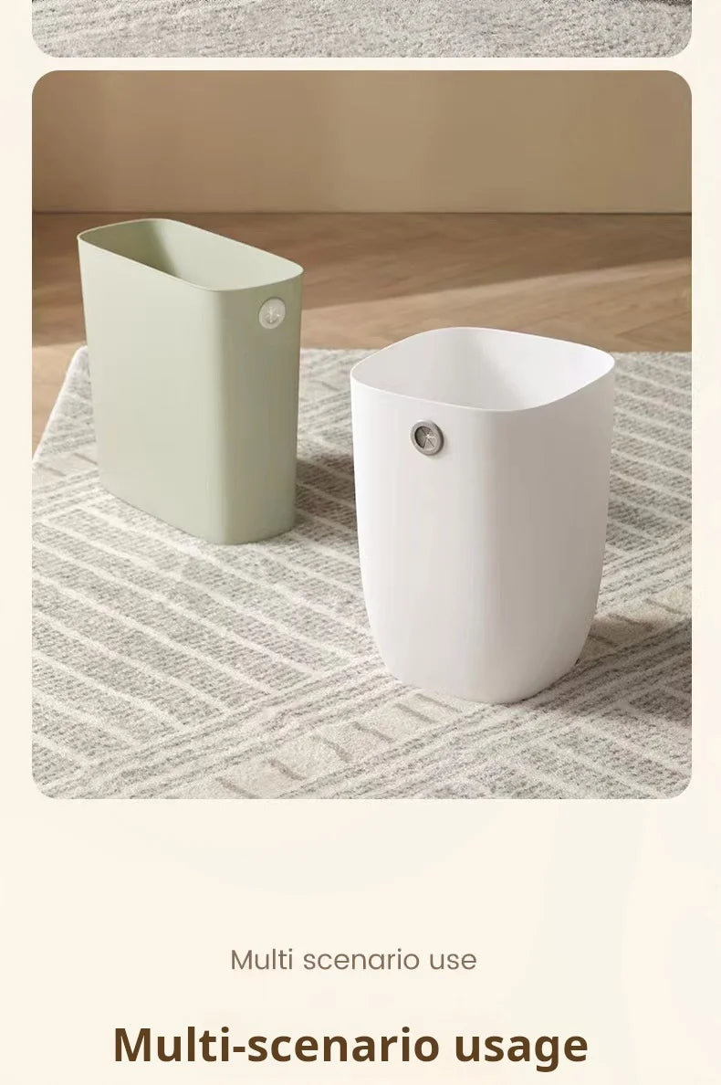 Trash can, large capacity living room, bedroom, garbage basket, kitchen, trash can, pressure-free ring, large paper basket