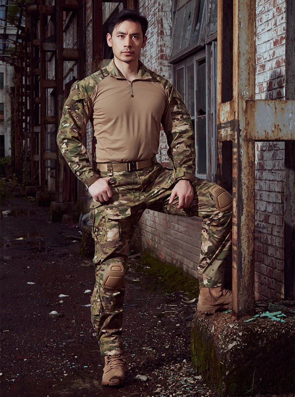 Men Combat Camo Cargo Pants Outdoor Tactical Training Trousers Camouflage Multicam Trekking Hunting Clothes