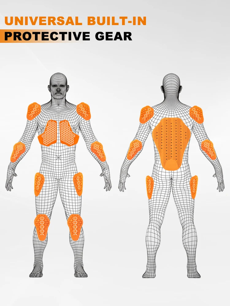CE Certification Motorcycle Protectors Built-In Motorbike Jacket's Back Pads Motocross Knee Elbow Pads Moto Protective Gear