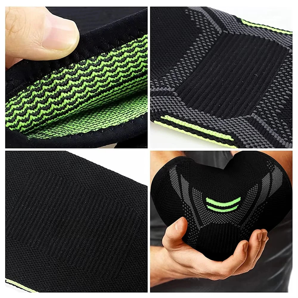 1PC Sports Nylon Knitted Elbow Pads Arm Support Highly Compression Prevent Joint for Tennis Golfer Basketball Volleyball