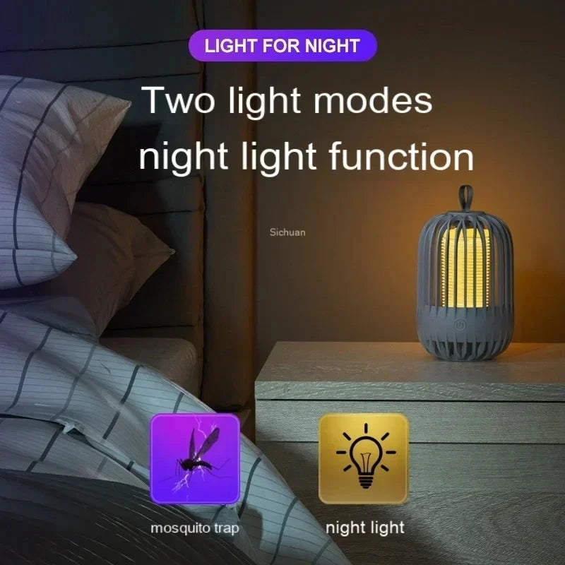 Insect Trap Mosquito Killer and Flying Insect Killer Indoor Light with Hanging Ring Electric Insect Killer Light(No Battery)