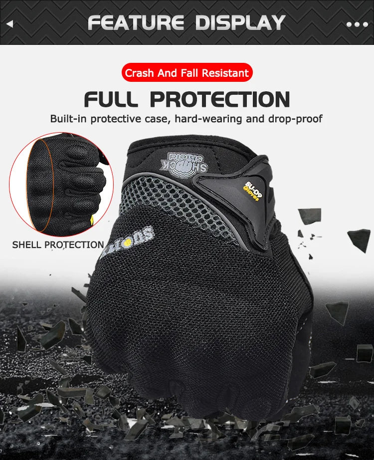 SUOMY Summer Motorcycle Gloves Men Women Touch Function Motorbike Racing Glove Full Finger Guantes Moto Biker Cycling Gloves