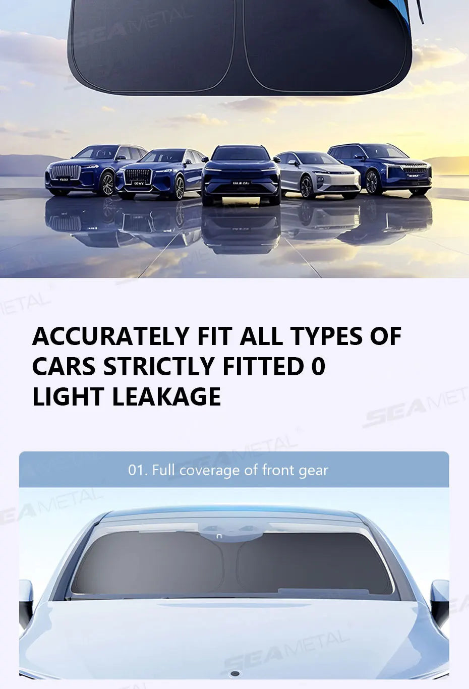 BLALION Folding Car Front Windshield Sun Shade Cover Visor Protector Interior Anti UV Sun Windscreen Parasol Auto Accessories