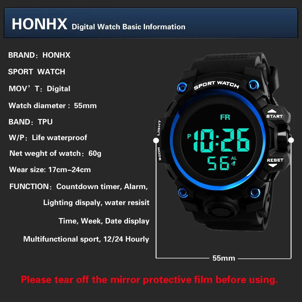 Keglect men's multifunctional digital watch, outdoor sports watch