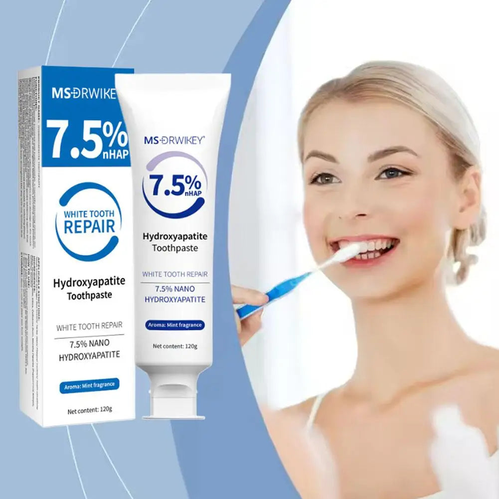 120g Hydroxyapatite Toothpaste,Gentle Mint,Breath Refreshing Whitening Toothpaste,Intensives Stain Removal Tooth Paste,Oral Care