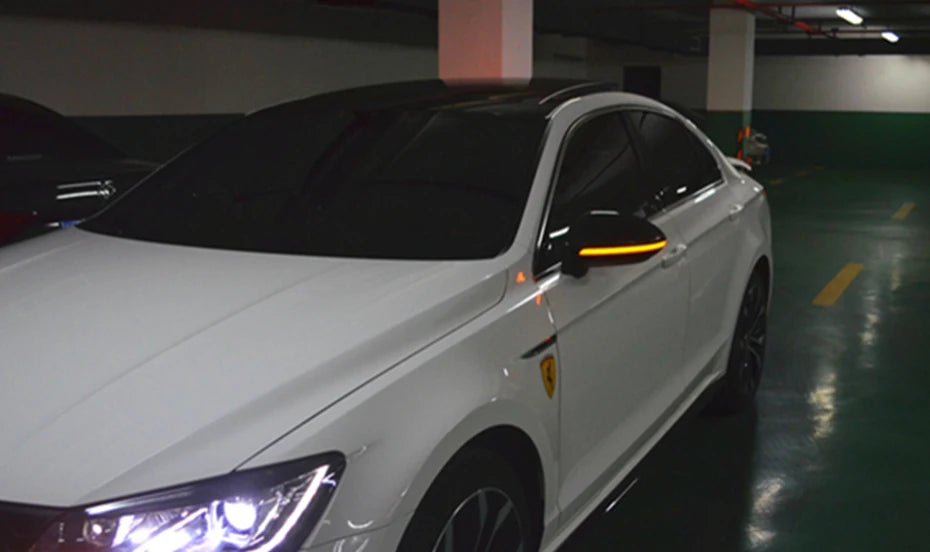BLALION Car Rearview Mirror Turn Signal Light Running Light Steering Flow Light Start Scanning DRL Light Conversion Light Strip