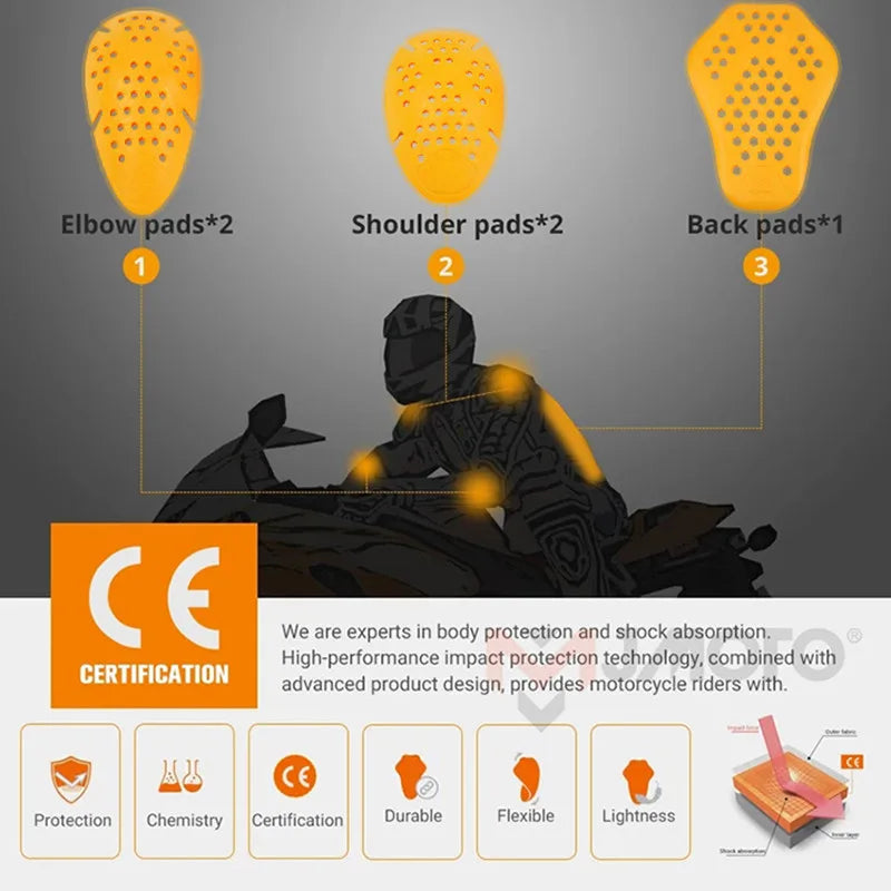 CE Motorcycle Back Protector Jackets Insert Back Protector Armor Motorbike Bike Riding Protection pads Spine Anti-fall