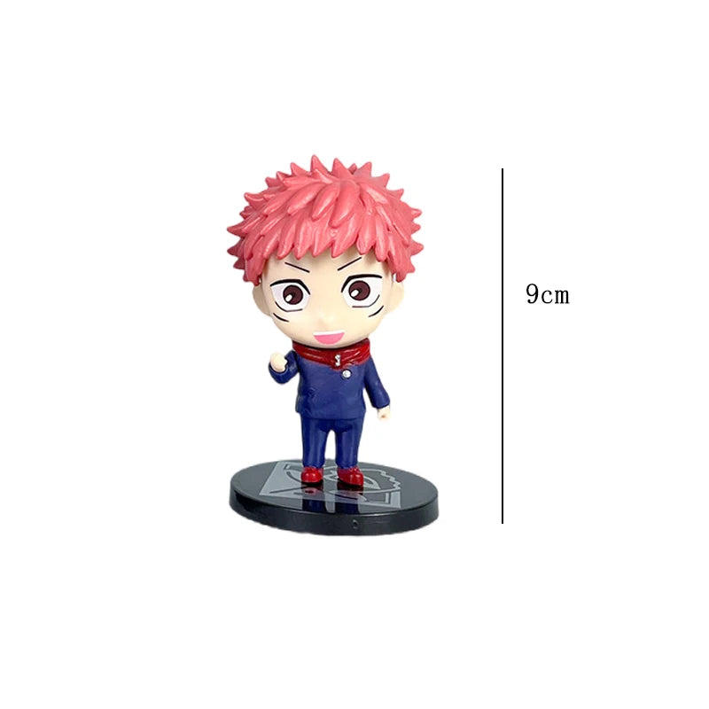 6Pcs/set Jujutsu Kaisen Anime Figure Gojo Satoru Yuji Itadori Figure Doll Toys Action Figure Yuji Itadori Fushiguro Model Toy