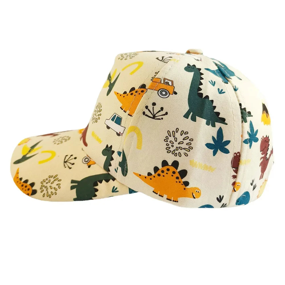 New Cartoon Summer Baby Sun Hat Kids Visor Cap for Boys Girls Travel Baby Baseball Cap Children Beach Sun Cap Accessories
