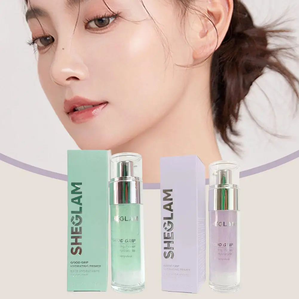 SHEGLAM Makeup Set-Hydrating Primer Glue Pre-Makeup Gel, Matte Oil Control Setting Spary, Liquid Blush, Contouring, Makeup