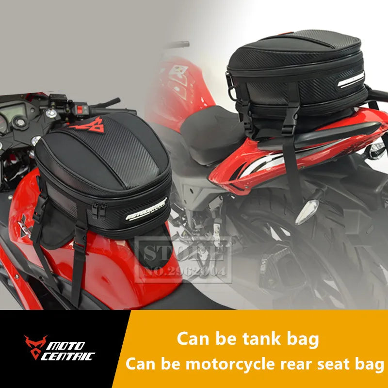MOTOCENTRIC Waterproof Large Capacity Motorcycle Back Seat Bag motorcycle tail bag Multifunction Helmet Motocross Backpack