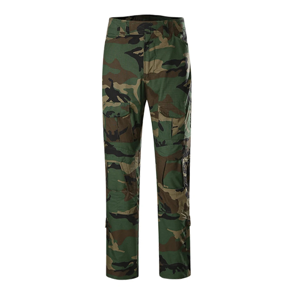 Tactical Camouflage Pants Outdoor Hunting Training Suit Combat Pants Ripstop Cargo Pants Men's Working Clothing Hiking Trousers