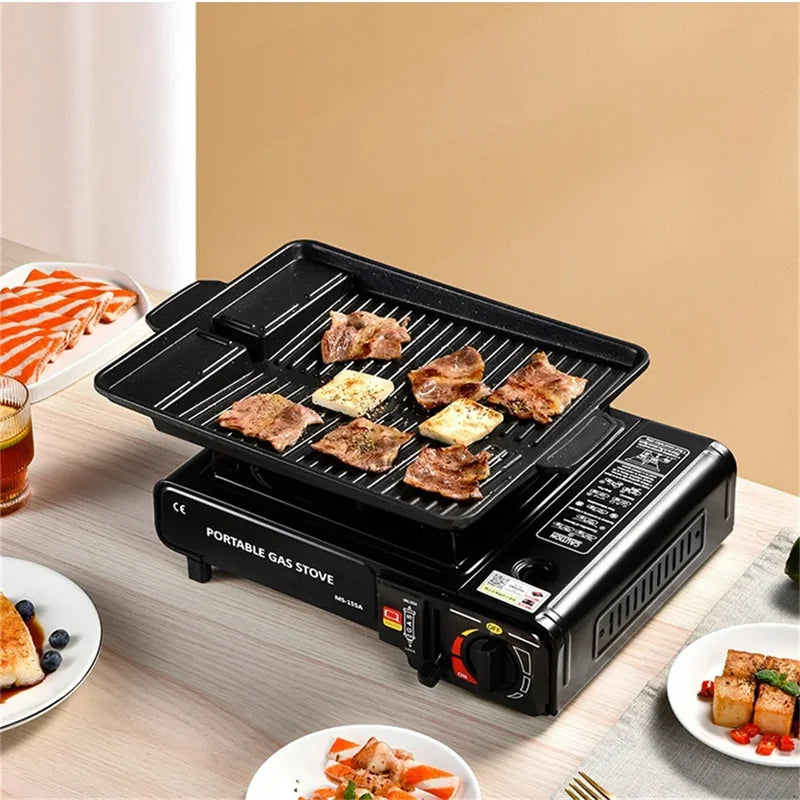 Portable Outdoor Cassette Stove Outdoor Kas Hot Pot Barbecue Gas Stove Household Gas Stove Gas Stove Butane