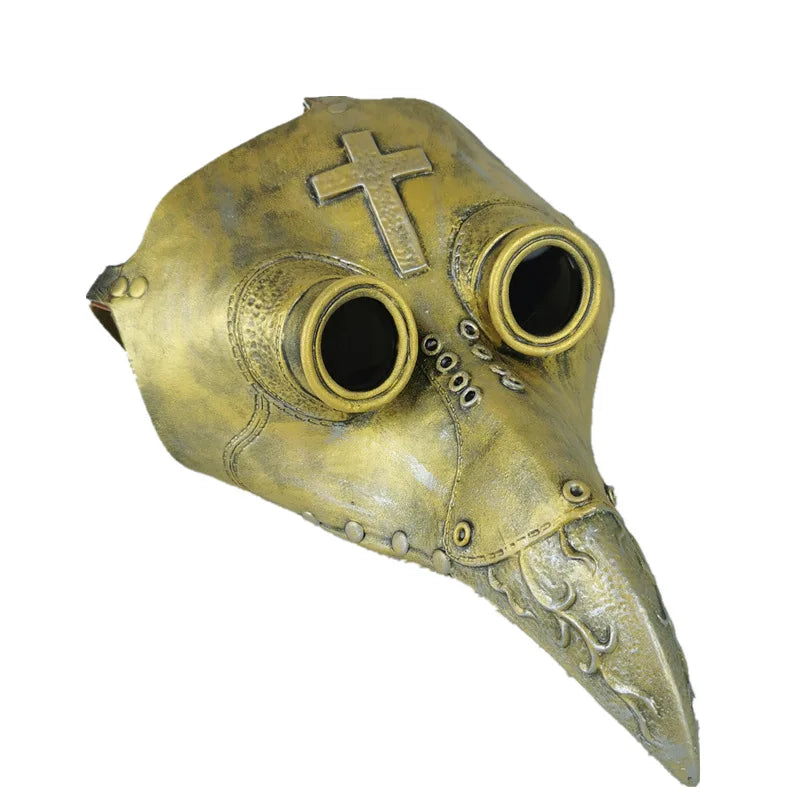 Steampunk Plague Doctor Mask Long Nose Bird Beak Leather Masks Cosplay Party Masquerade Halloween Carnival Costume Props