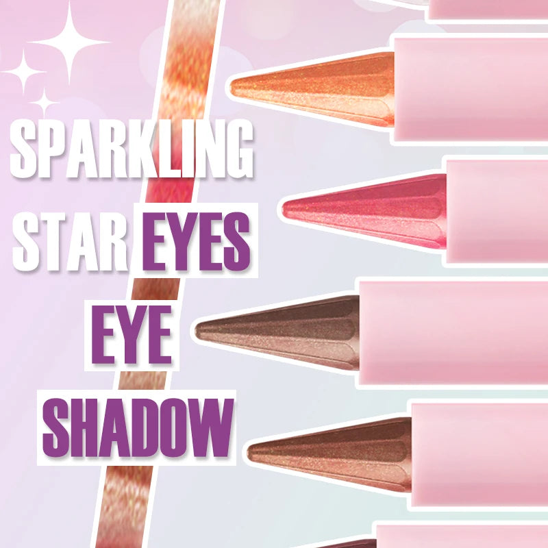 6-color color eye shadow eyeliner pencil stick set smoked eye shadow pen waterproof easy makeup eyeliner pencil cosmetics