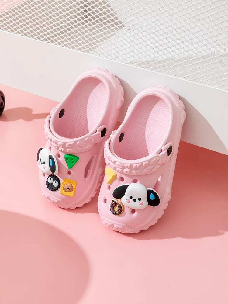 Cute Non-slip girls sandals garden shoes cartoon child baby sandals summer kids slippers high quality beach kids sandals