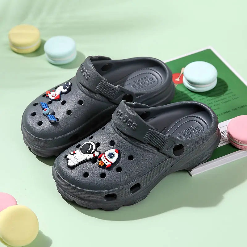 New Summer Sandals 3-15 Years Children's Slippers Baby Girls Shoes Non-Slip Clogs Cartoon Cute Infant Girls Sandals Boys Shoes