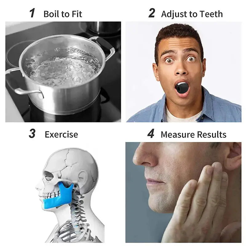 Jawline Exerciser Jaw Muscle Toner Training Fitness Ball Anti-aging Food-grade Silica Face Chin Cheek Lifting Slimming