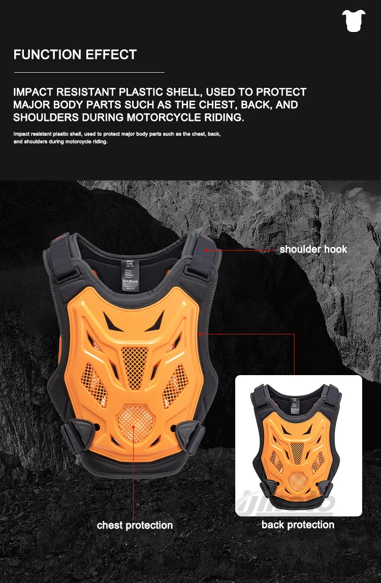 Professional Motorcycle Armor Vest Body Protective Gear Motocross DH MX MTB Dirt Bike Chest Back Protectors Moto Equipment