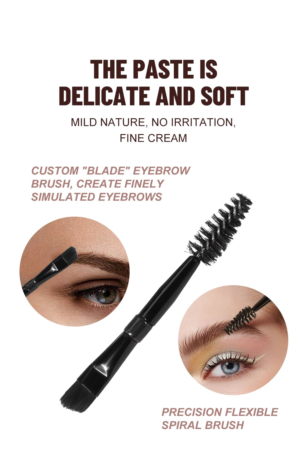 3D Wild Eyebrow Gel Wax Brow Styling Soap Tint Eyebrows Enhancers Brows White Brown Makeup Black Cosmetic Tool Makeup