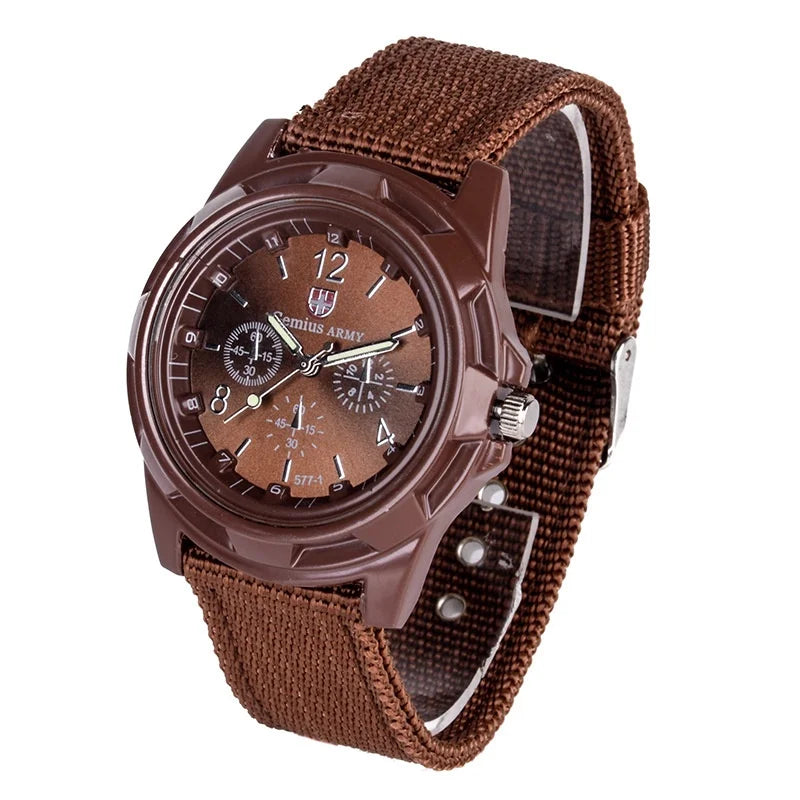 Kegllect Men Fashion Nylon Woven Band Watch Swiss Watches
