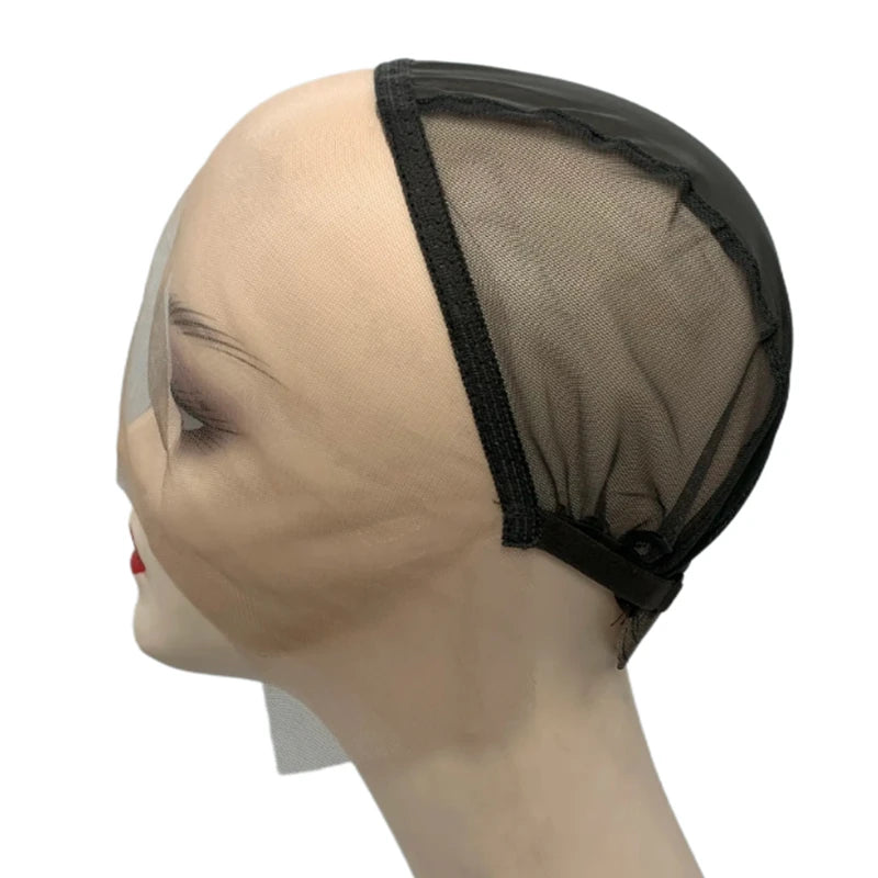 1PC 13X6 Front Lace Wigs Cap For Making Human Hair Wigs Closure Transparent Invisible Hair Net Wig Accessories Bonnet Perruque