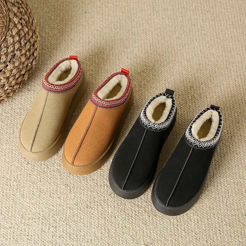 Winter Womens Slippers Fur Winter Warm Home Girls Slippers Women Man Casual Luxury Faux Suede Plush Shoes Thicken Indoor