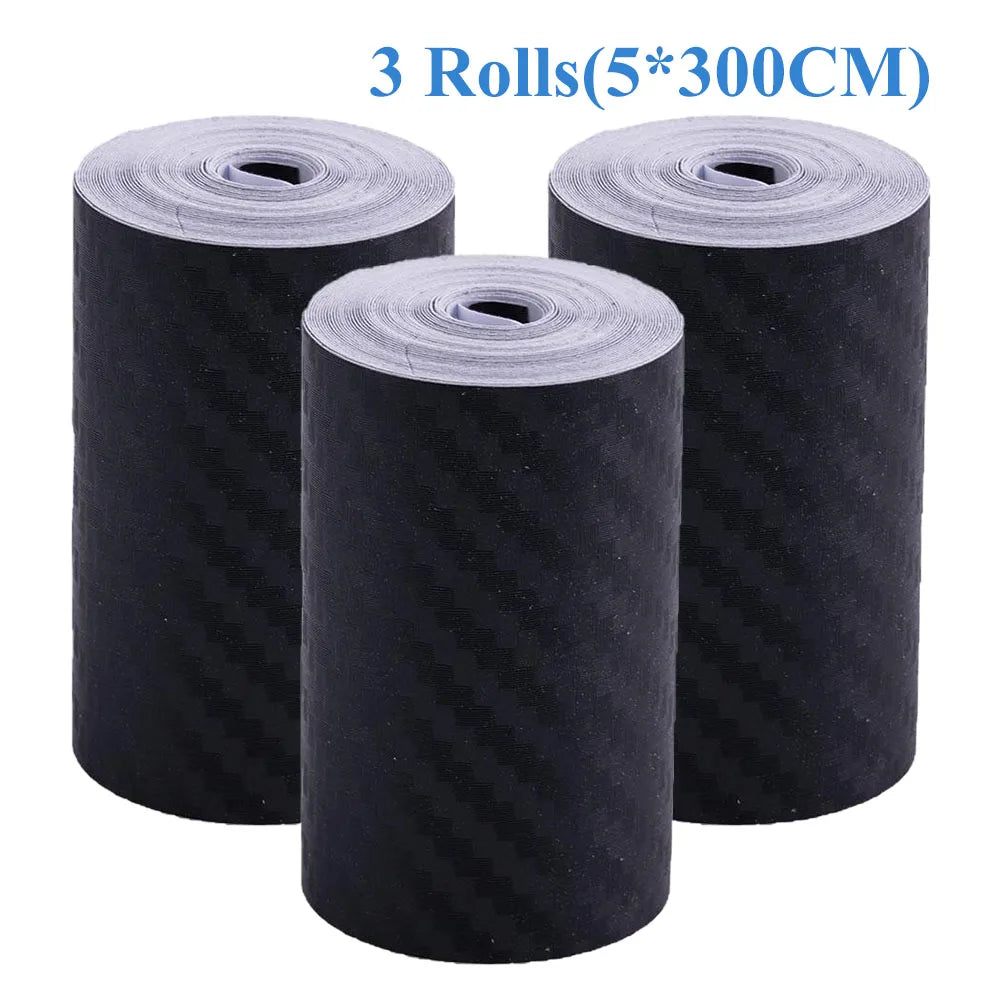 1/2/3PCS Nano Carbon Fiber Car Tape Car Door Edge Guards Side Mirror Anti-Scratch Collision Strip Waterproof Protector Film Tape