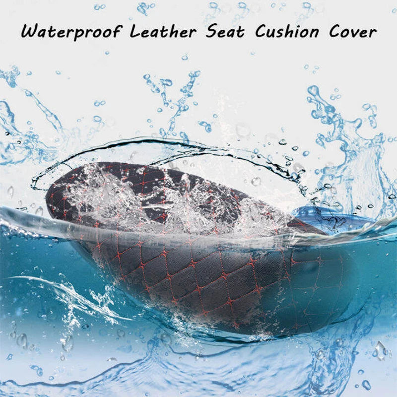 BLALION Motorcycle Seat Cover Thickened Waterproof Anti-skid Seat Protection 3D Faux Leather Seat Pad Protective Cover for Moto