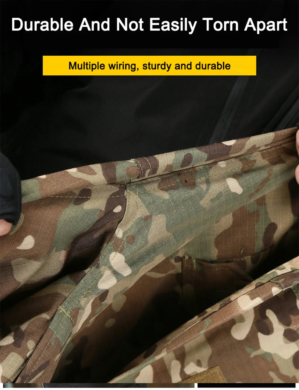 Tactical Camouflage Pants Outdoor Hunting Training Suit Combat Pants Ripstop Cargo Pants Men's Working Clothing Hiking Trousers