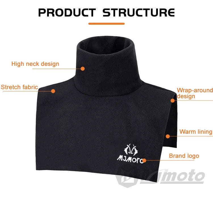 Winter Motorcycle Full Neck Protectors Scarf Windproof Warm Motorbike Motocross Balaclava Fleece Moto Cycling Warm Mask