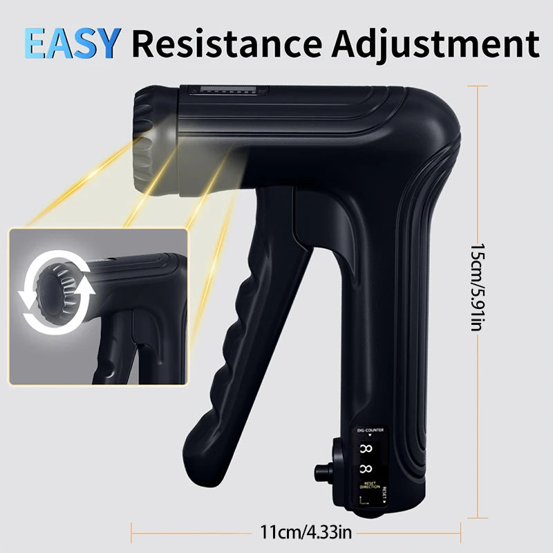 Electric Grip Strength Trainer Grip Exerciser Hand Strengthener Countable Adjustable 5-60kg Forearm Strength Exerciser For Woman