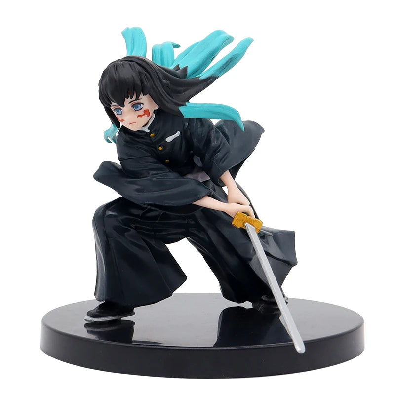 Kimetsu no Yaiba Kamado Tanjirou Anime Demon Slayer Combat version Action Figure Agatsuma Zenitsu Nezuko Warrior Model Toys