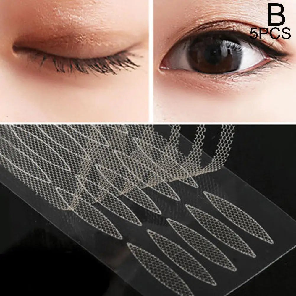 Clear Beige Stripe Self-adhesive Natural Eye Tape Makeup Tool Invisible Double Fold Eyelid Lace Paste Eyelid Tape Sticker