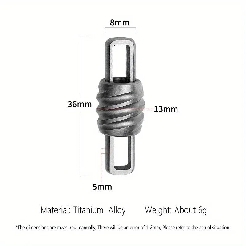 1pc NEW Titanium Alloy Keychain Quick Release Car Keychain Mini Quick Opening Metal Ring Buckle Unisex Gray