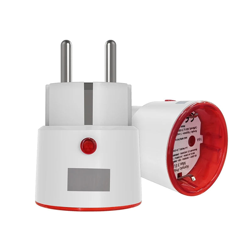 Tuya WiFi Smart Plug Socket EU 16A with Power Monitoring Timing Voice Control Works with Alexa Google Home Smart Life